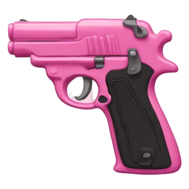 pink pistol with a pink ribbon sticker