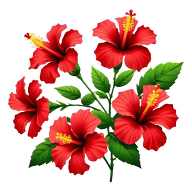 hibiscus flowers sticker