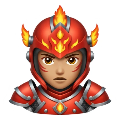 fire armored warrior sticker