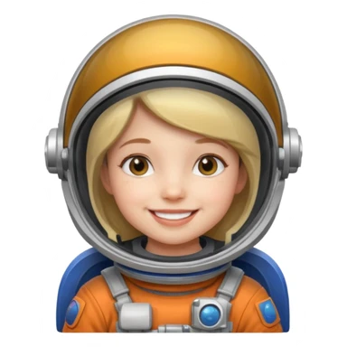 Astronaut girl Kid sticker