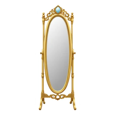 tall standing mirror with frame sticker