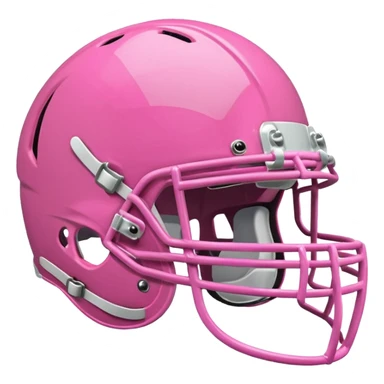 Pink football helmet sticker