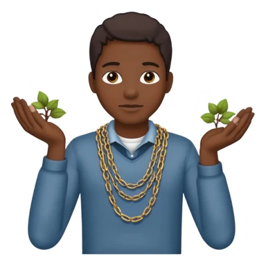 Black person picking cotton with chains around his hand and neck  sticker