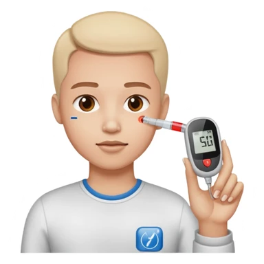 diabetes meter hand test finger blood sticker