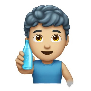 Un emoji de un botellón de agua sticker