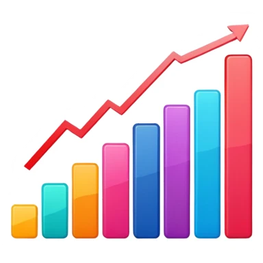 grafico de barras descendente sticker