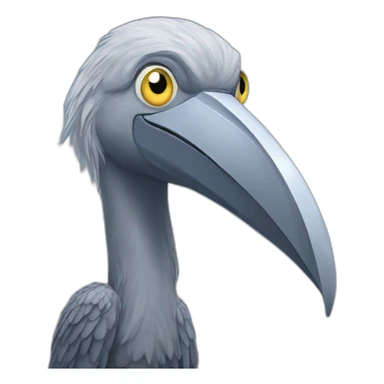 A shoebill at the club sticker