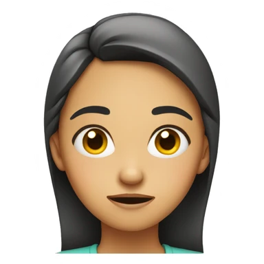 girl looking disgusted  sticker