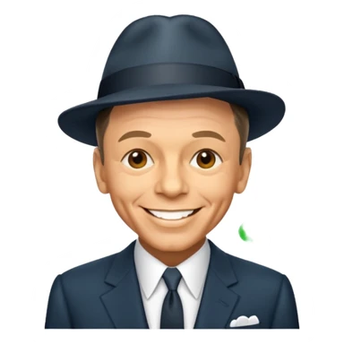 Frank sinatra emoji showing some data anlytics sticker