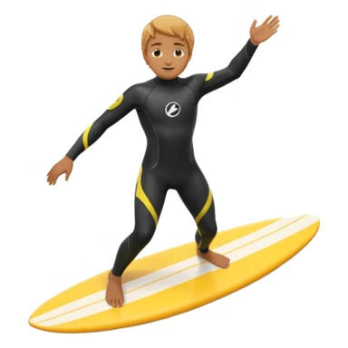 Surfing in sunshine  sticker