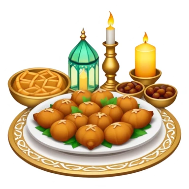 Feast with Ramadan lights sticker