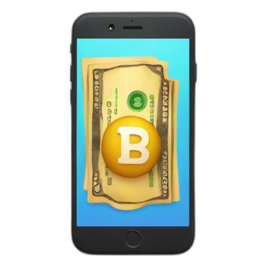 iphone with a banking app inside sticker