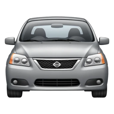 a sad Nissan Sentra sticker