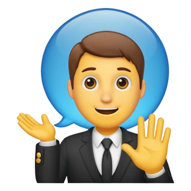 a smili saying in a text buble "get admin by me  is the best" sticker