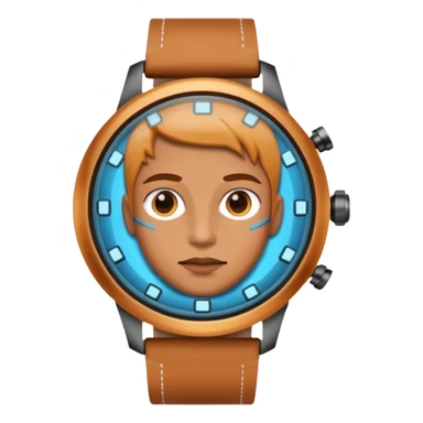 future Explorer with futuristic watch sticker