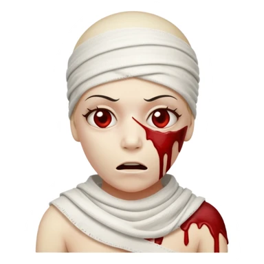 halloween mummy blood stains funny  sticker