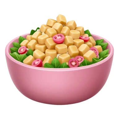 Hawaiian Mac salad light pink bowl sticker