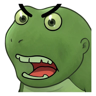 screaming face while crying sticker