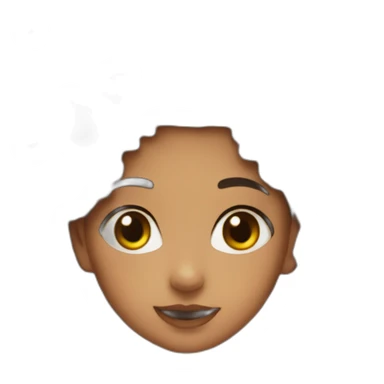 a hijibi girl with a flower crown sticker