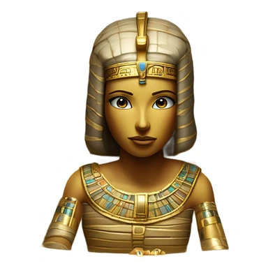  mummy in gold coffin egypt sticker