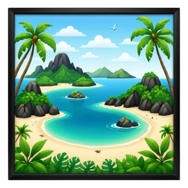 Travel to the islands sticker