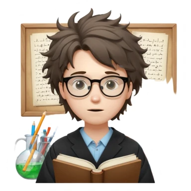 a very exhausted graduate student studying statistical physics sticker