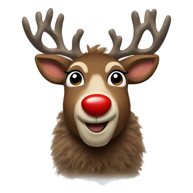 Rudolph the red nose reindeer  sticker
