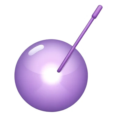 Hawaiian light purple poi sticker