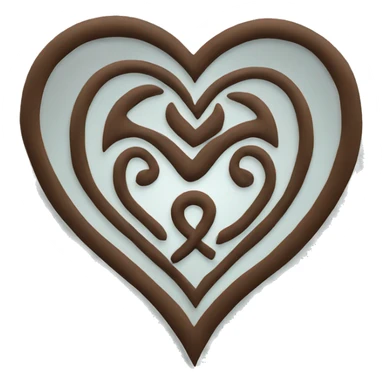 Maori heart shape  sticker