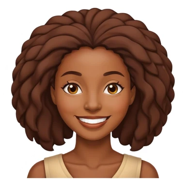 African Mama who  is smiling sticker
