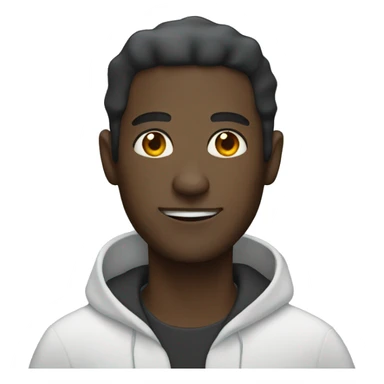 Black man in ghost costume  sticker