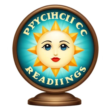 Vintage “psychic readings” sign sticker