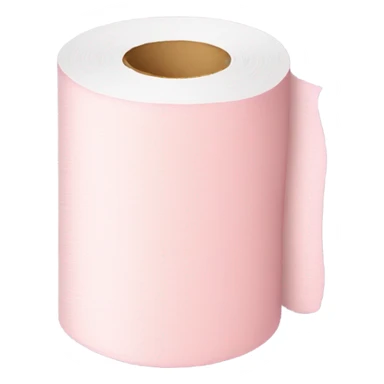 Light-pink roll of toilet paper  sticker