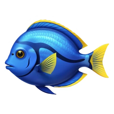 blue tang fish in an aquarium sticker
