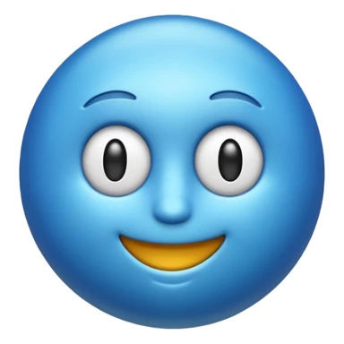O emoji azul com o selo verificado dentro sticker