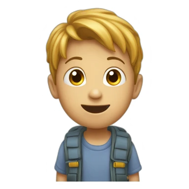 Enfant qui parle avec une bulle   sticker