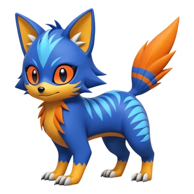  exotic tropical cyber-Sleuth-Sonic-Litten-Linoone-Noibat-Fakémon-Pokémon-Vernid-creature sticker