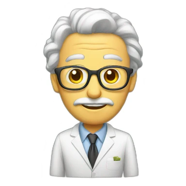 A funny professor teaching sticker