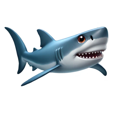 Shark with star eyes sticker