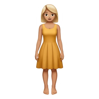 A women standing with her big toe pressed against a wall, facing the wall sticker