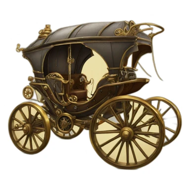 carriage electric steampunk sticker