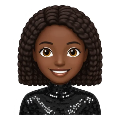 K-Ci from Jodeci/K-Ci & JoJo with dark brown, black sequin outfit sticker