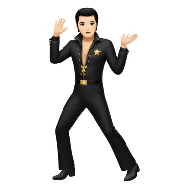 Elvis Presley silhouette sticker