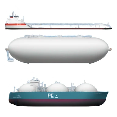 lng tanker on the water sticker
