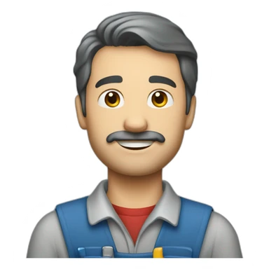 Maximilian vissmann but as a Blue collar worker  sticker