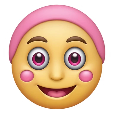 emoji with pink monocle sticker
