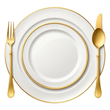 luxury plate with elegant tableware, stylish and sophisticated, like high-end restaurant vibe sticker