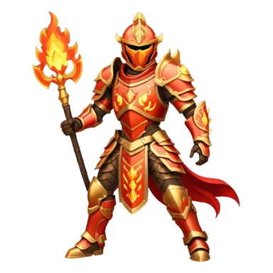fire armored warrior sticker