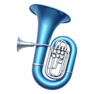 tuba azul escura sticker