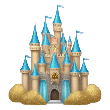 Princess castle with flitter sticker